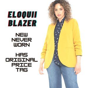 ELOQUII Relaxed Collarless Blazer || 24